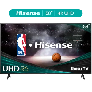 Hisense 58" Class 4K UHD LED LCD Roku Smart TV HDR R6 Series 58R6E3