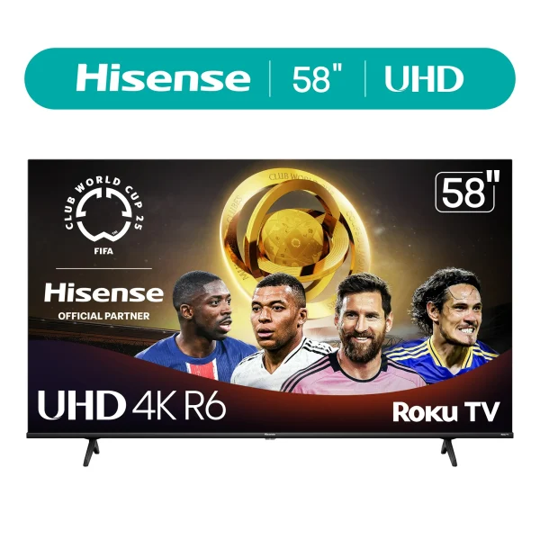 Hisense 58" Class 4K UHD LED LCD Roku Smart TV HDR R6 Series 58R6E3 - Image 5