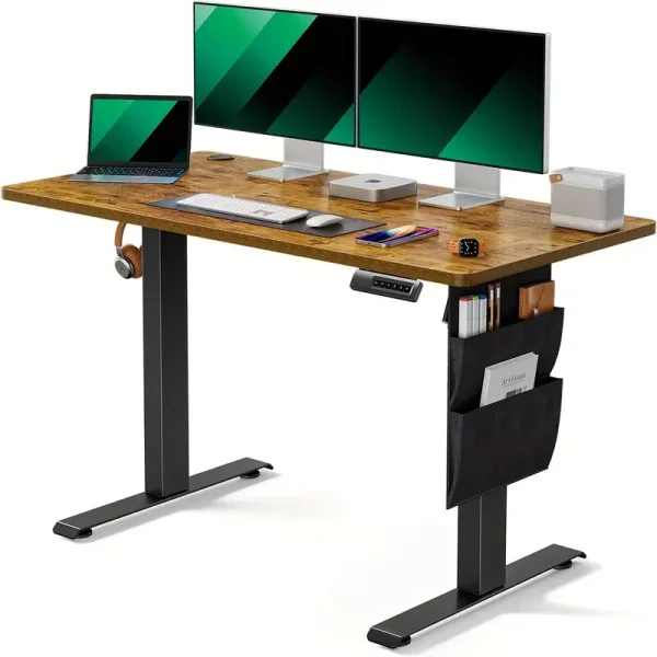 PERLESMITH 48x24 Inch Ergonomic Standing Desk with Storage & Memory Function - Image 2