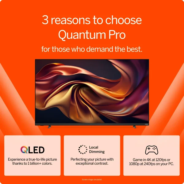 VIZIO 50" Class Quantum Pro 4K QLED HDR 120Hz Smart TV (M50QXM-K01) - Image 2
